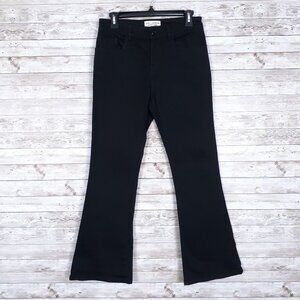 Nili Lotan Womens Flare Jeans Sz 0 Black Stretch 383A